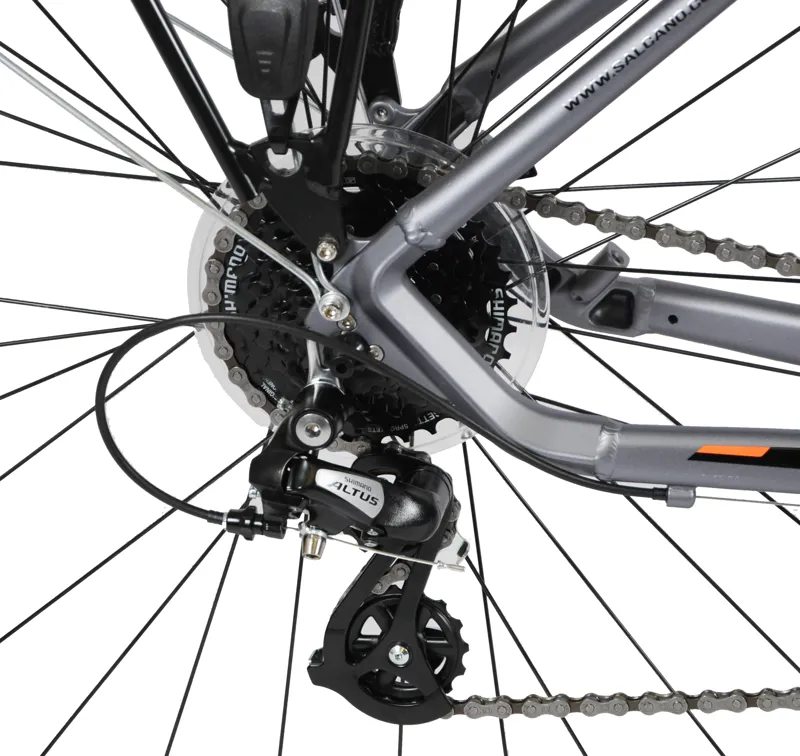 Salcano Istanbul Commuter Hybrid Bike Grey-4